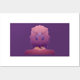 Purple-Haired Girl Posters and Art